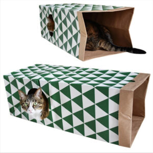 1 Piece Creative Interactive Kraft Paper Cat Tunnel House - Pet Toy & Supplies