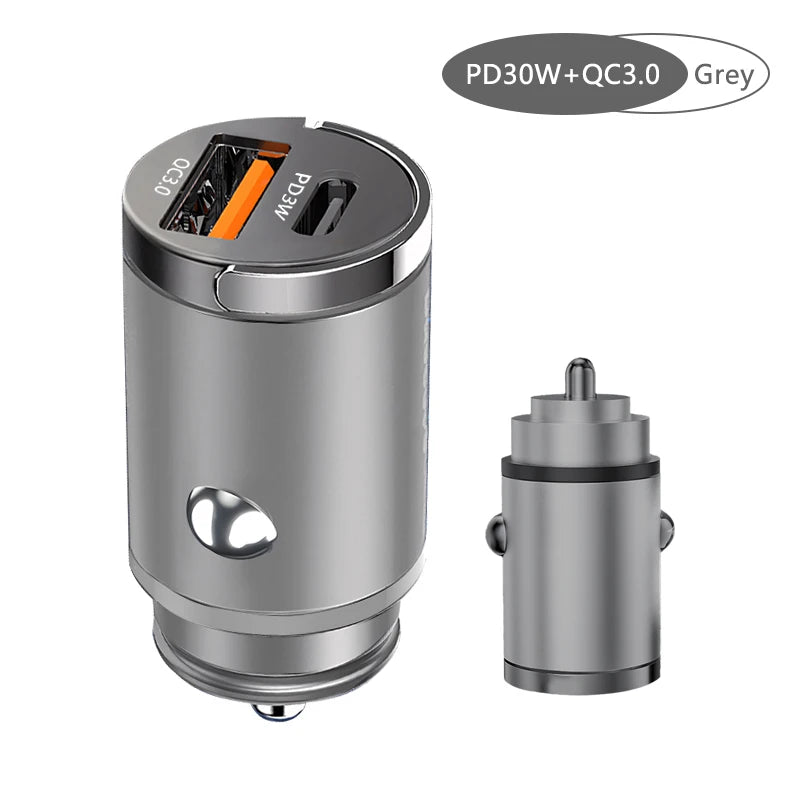 100W Mini Car Charger Lighter Fast Charging for iPhone QC3.0 Mini PD USB Type C Car Phone Charger for Xiaomi Samsung Huawei - Image 13