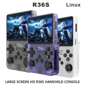 2023 New R36S Retro Handheld Video Game Console Linux System 3.5 Inch IPS Screen Mini Video Player 128GB Classic Gaming Emulator