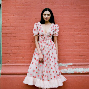 Cherry Mid Length Dress