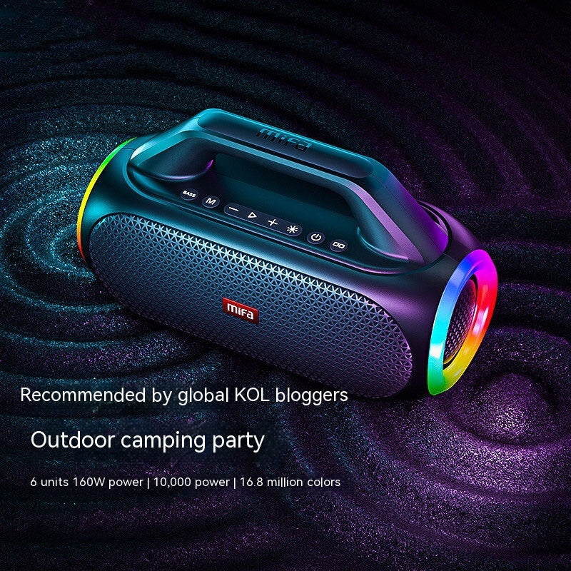 Colorful Bluetooth Speaker High Power Extra Bass Portable Portable Outdoor Sound Box - Image 8