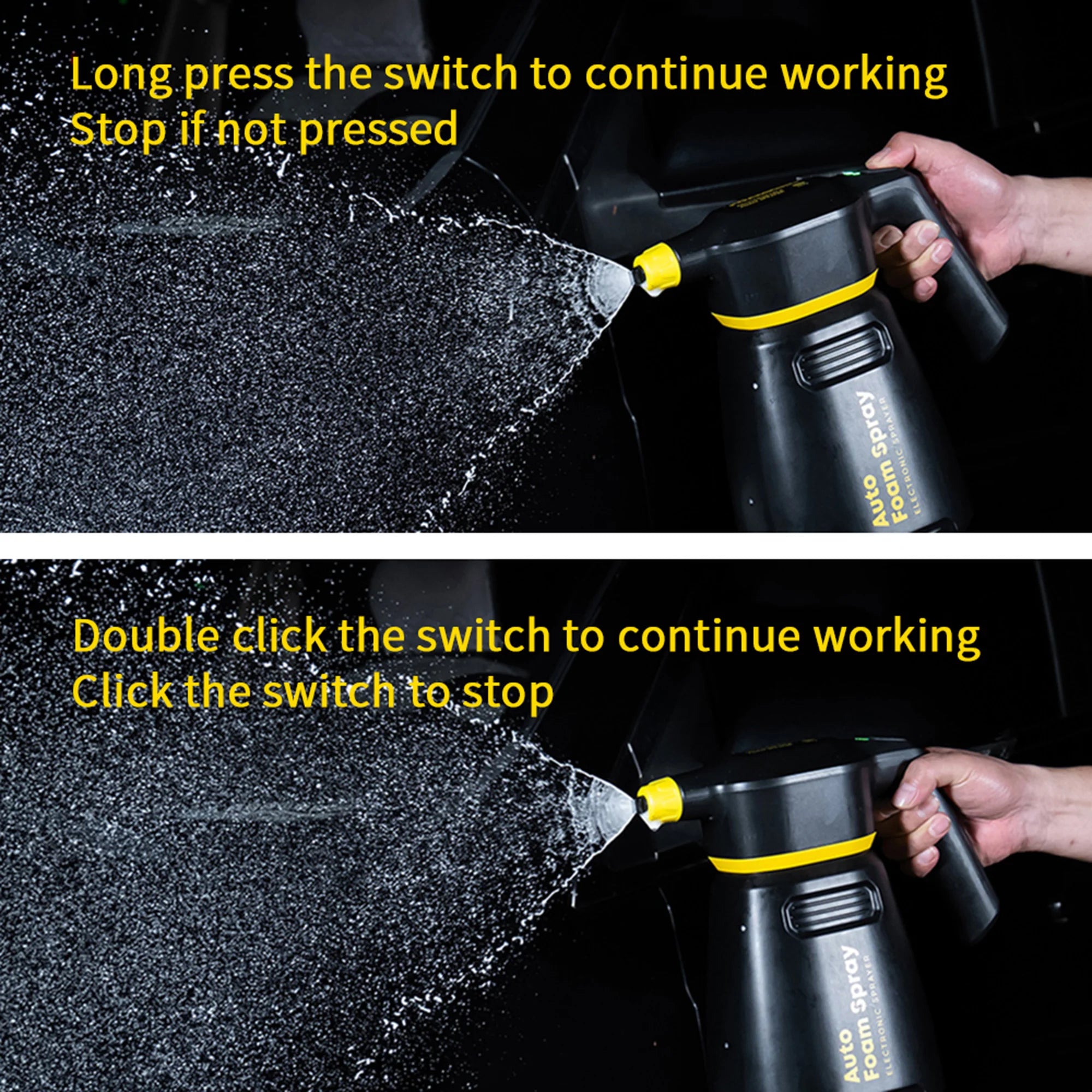 Electric Foam Sprayer Car Wash Motorcycle Clean Detailing Snow Cannon High Pressure Water Gun Generator Lance Wap Manual - Image 7