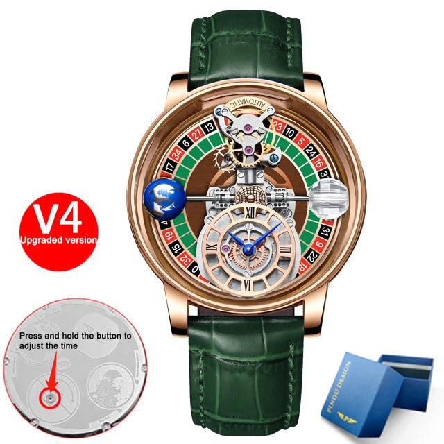 Montre Homme 2023 Gambling Disk PINDU DESIGN Mens Watches Top Brand Luxury Jacob&Co Astronomia Quartz Roulette Watch Baselworld - Image 17