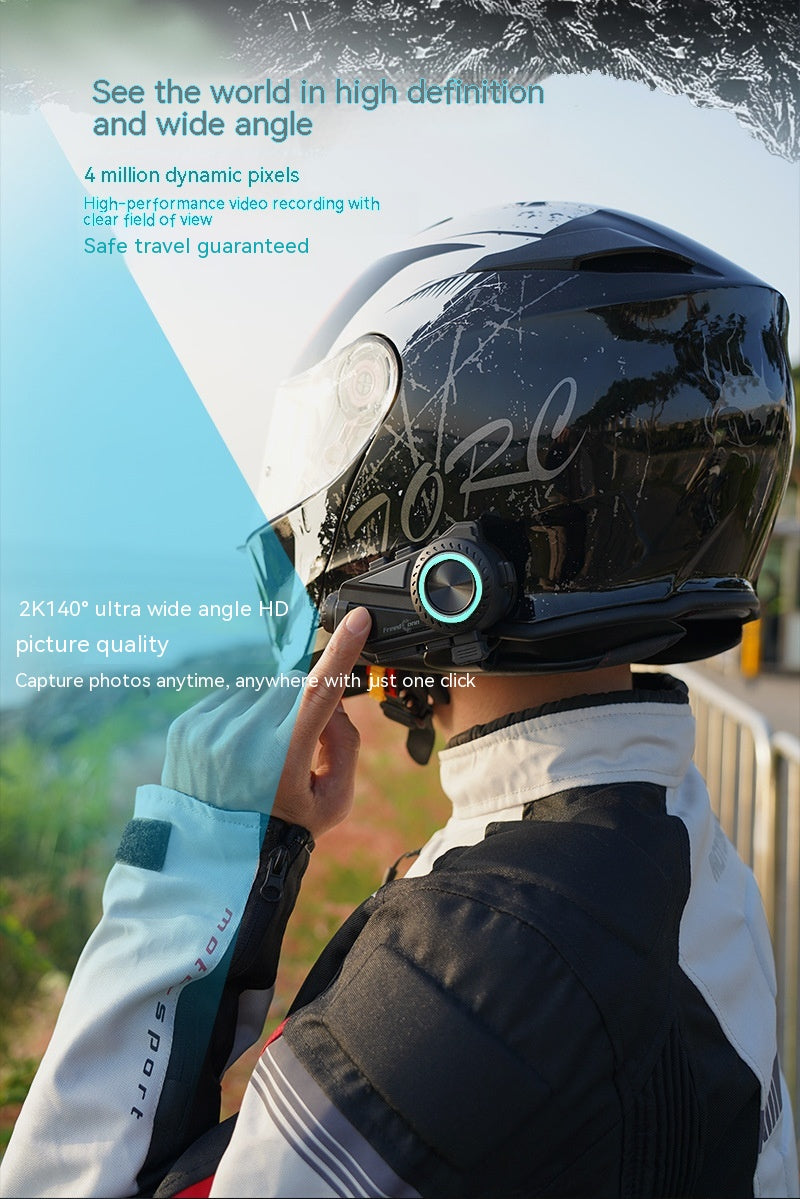 Motorcycle Helmet Intercom Bluetooth Headset Driving Recorder R3 - Image 9