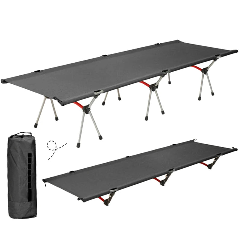 Outdoor Camping Cot Folding Single Person Bed Portable Foldable Sleeping Pad Hiking Backpacking Picnic Camping Cot Bed Mat 야전침대 - Image 9