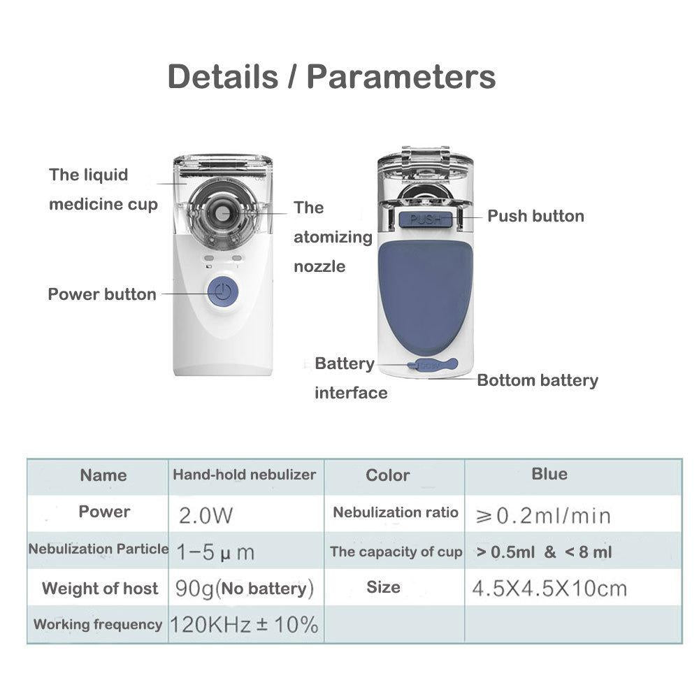 Portable Handheld Nebulizer Mist Inhaler and Atomizer - Image 5